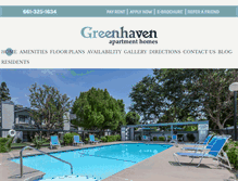 Tablet Screenshot of greenhavenapartmenthomes.com